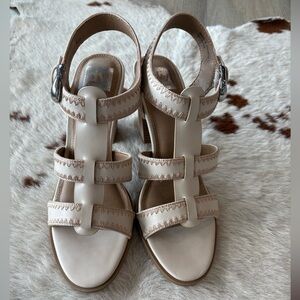 Dolce Vita Cream Strappy Sandals